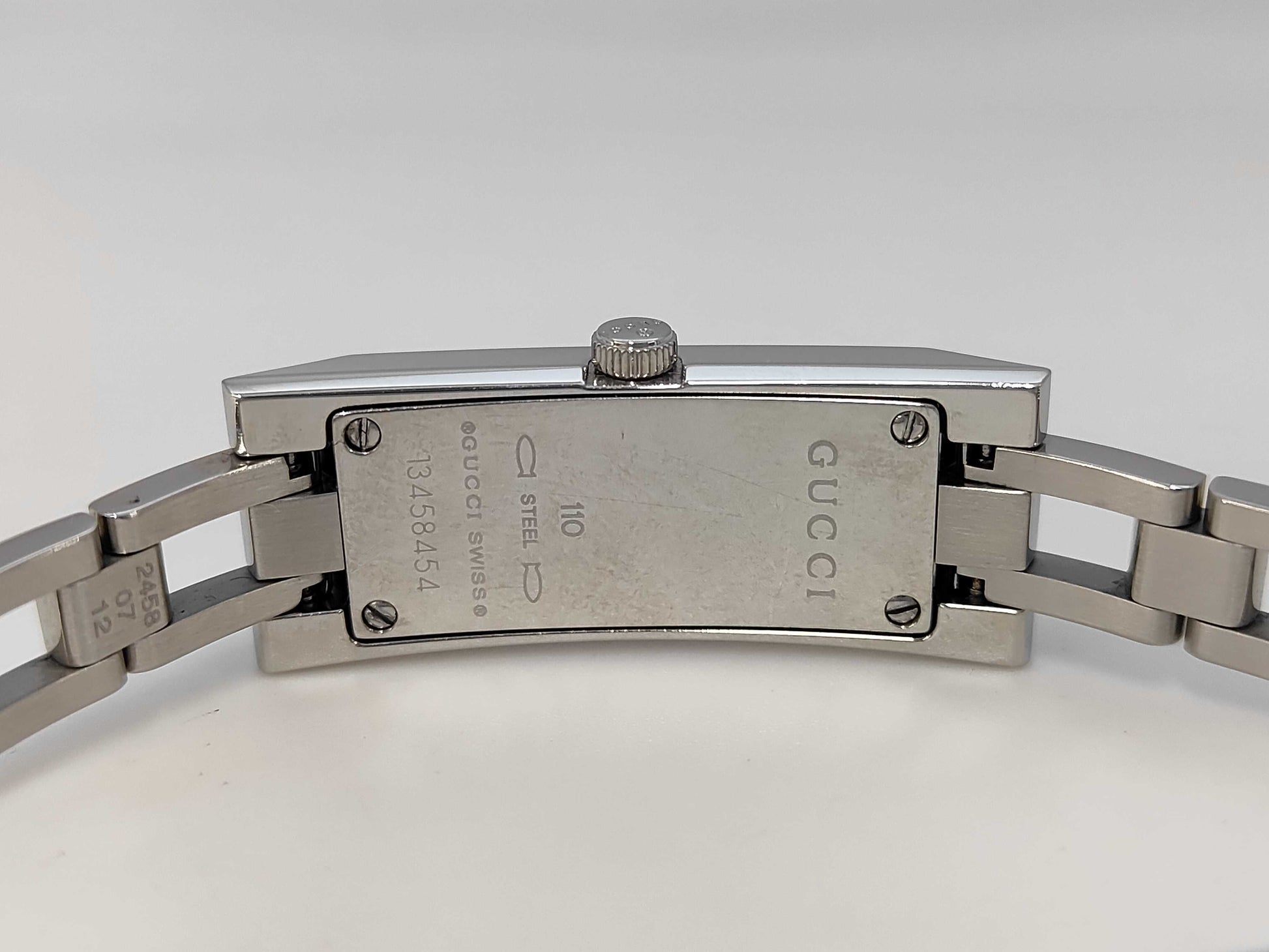 GUCCI 110 13458454 Quartz Silver Dial Unmoving Women's Watch