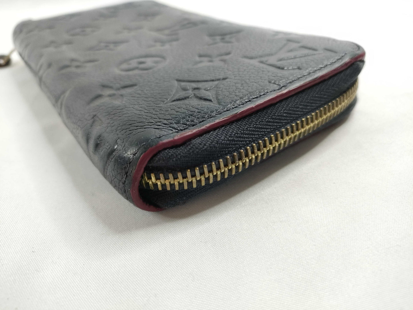 LOUIS VUITTON Monogram Empreinte Zippy Wallet Marine Rouge M62121 SP0178 Wallet