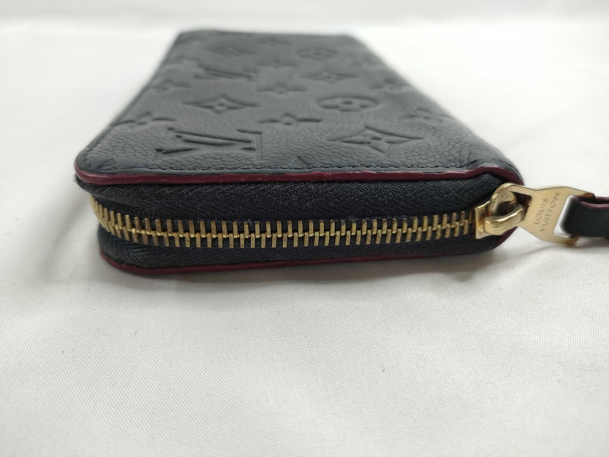 LOUIS VUITTON Monogram Empreinte Zippy Wallet Marine Rouge M62121 SP0178 Wallet