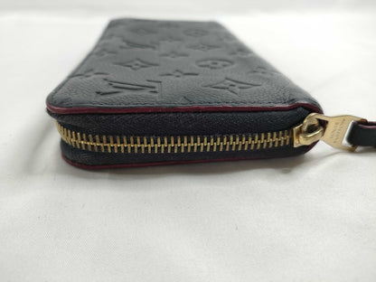 LOUIS VUITTON Monogram Empreinte Zippy Wallet Marine Rouge M62121 SP0178 Wallet