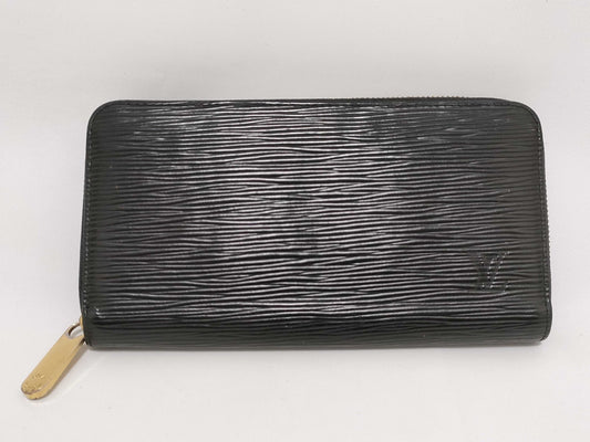LOUIS VUITTON Epi Zippy Wallet with Gold Hardware, M68755, RFID-Informed Wallet