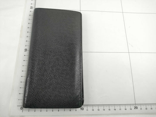 LOUIS VUITTON Taiga Brazza Taiga Noir M30285 RA2230 Wallet
