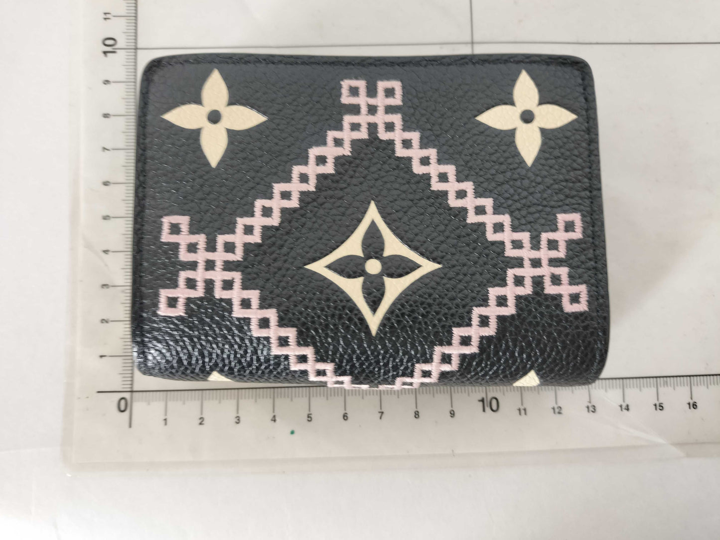 LOUIS VUITTON Monogram Empreinte Louis Vuitton Claire Broderie Monogram Empreinte M81139 RFID Wallet