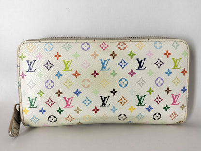 LOUIS VUITTON Monogram Multicolore Zippy Wallet Multicolore M60241 CA4113 Wallet