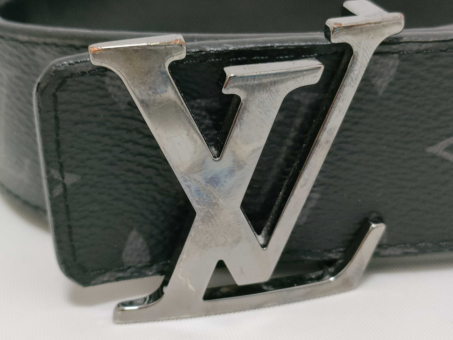 LOUIS VUITTON Santur Monogram Eclipse M9043 AC5200 Belt