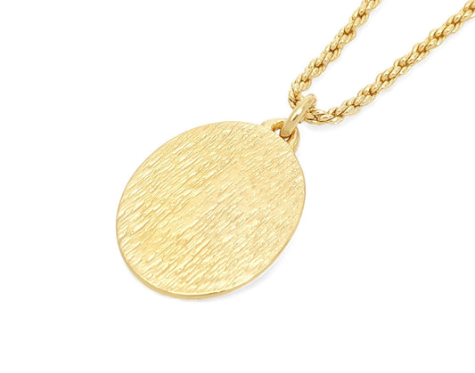 Dior Christian Dior Gold & Green Logo Pendant Necklace with GEARMANY Stamp, 6.7g