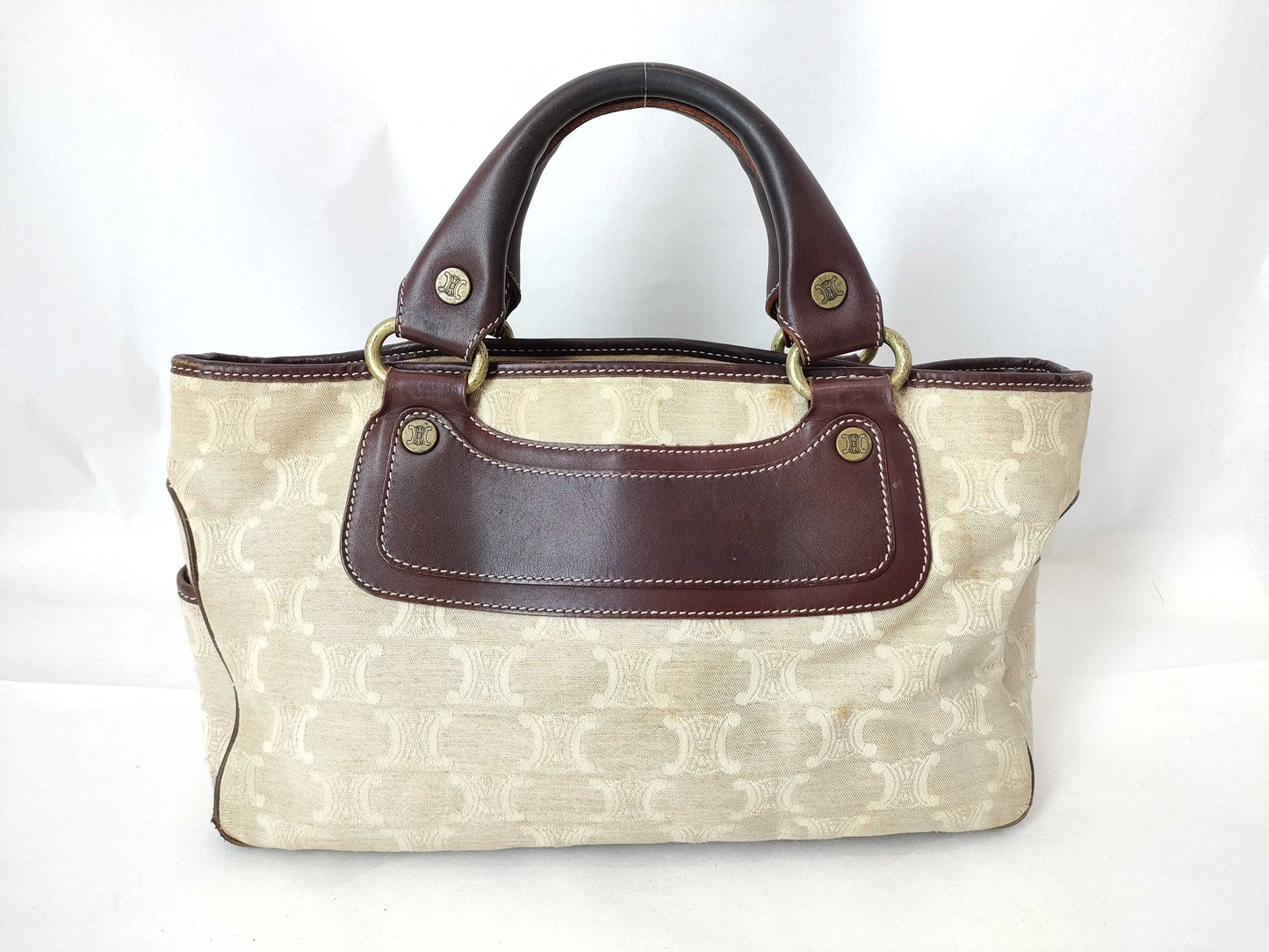 CELINE Macadam Denim Handbag