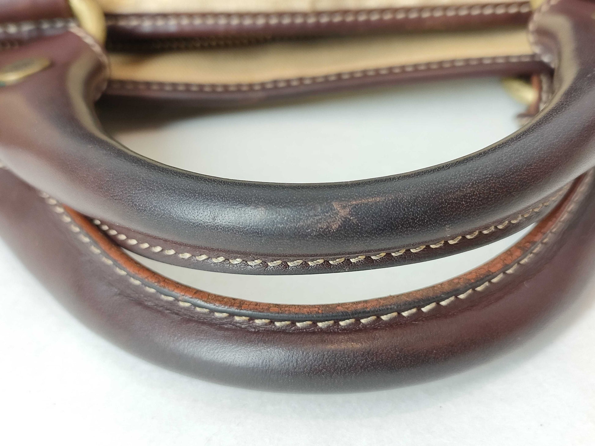 CELINE Macadam Denim Handbag