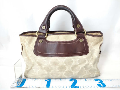 CELINE Macadam Denim Handbag