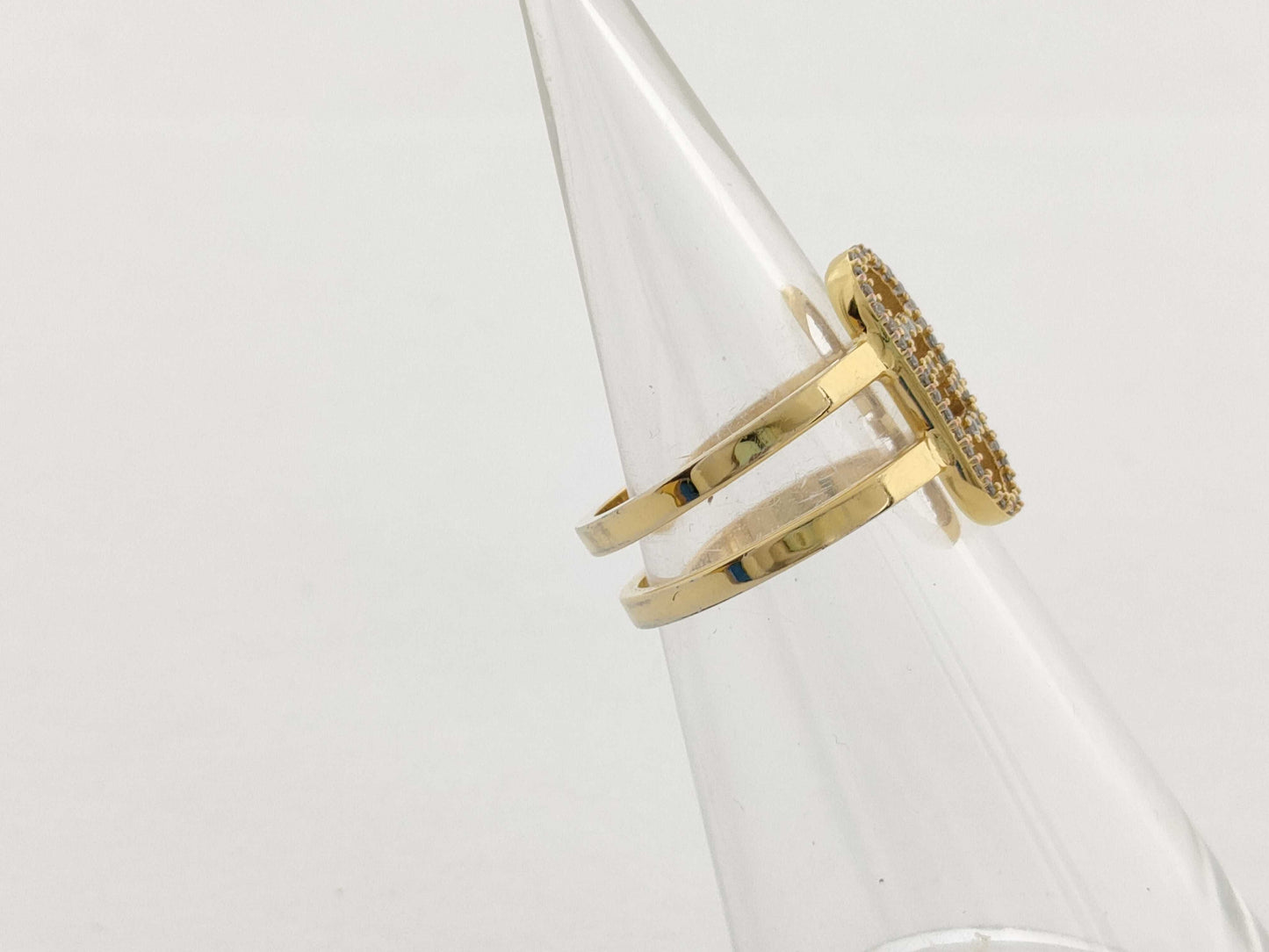 FENDI Rhinestone Gold 3.9g Ring