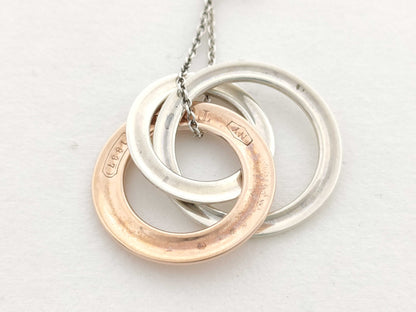Tiffany & Co. 3-Ring Top SV925 Silver 5.1g Necklace