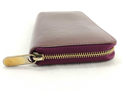 LOUIS VUITTON Vernis M90200 Vernis Zippy Wallet Red Round Zip Long Wallet