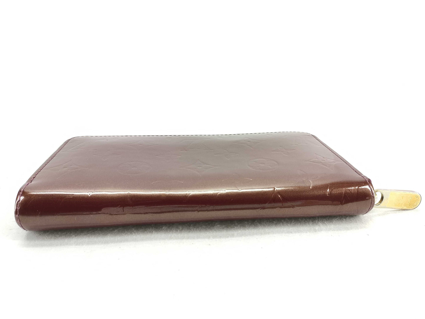 LOUIS VUITTON Vernis M90200 Vernis Zippy Wallet Red Round Zip Long Wallet