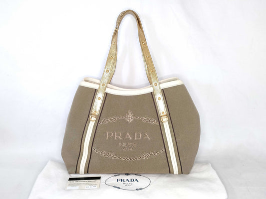 PRADA PRADA Logo Jacquard Tote Bag Tote Bag