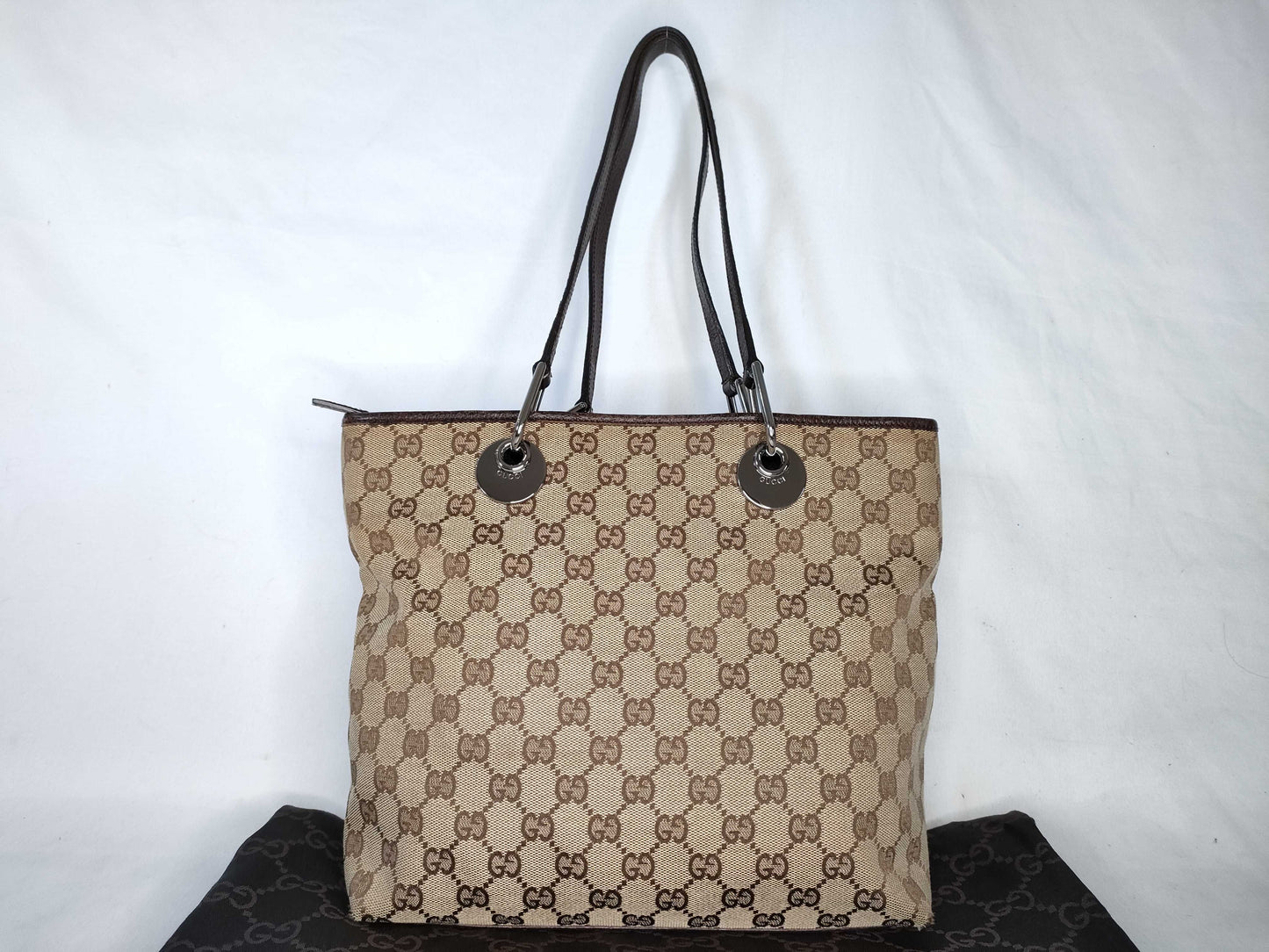 GUCCI GG Canvas Tote Bag 139552