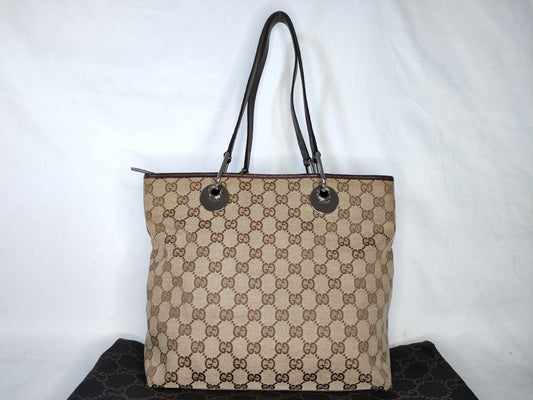 GUCCI GG Canvas Tote Bag 139552