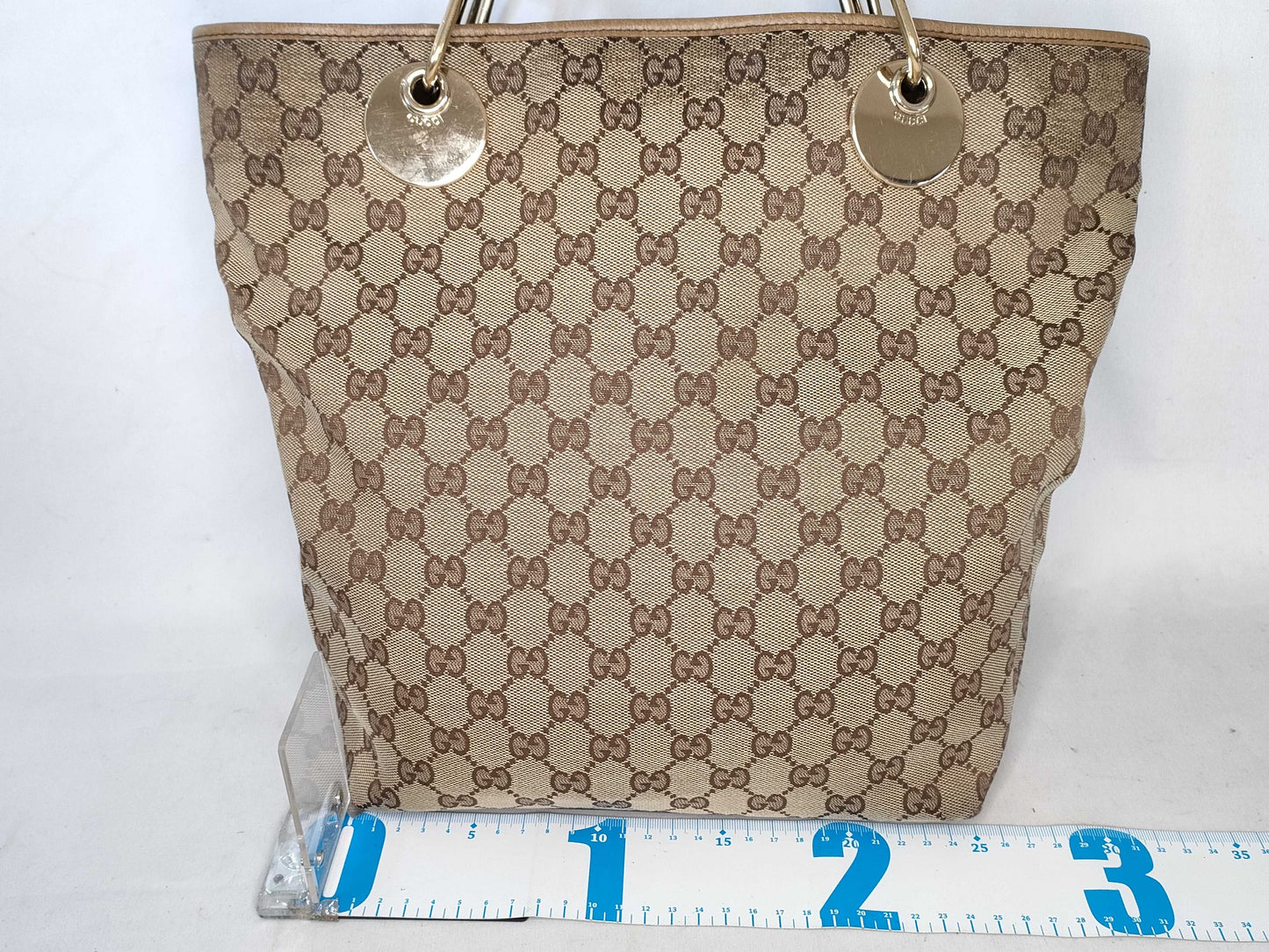 GUCCI GG Canvas Tote Bag GUCCI 120836 GG Canvas Tote Bag