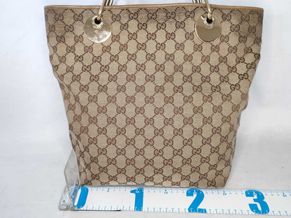 GUCCI GG Canvas Tote Bag GUCCI 120836 GG Canvas Tote Bag