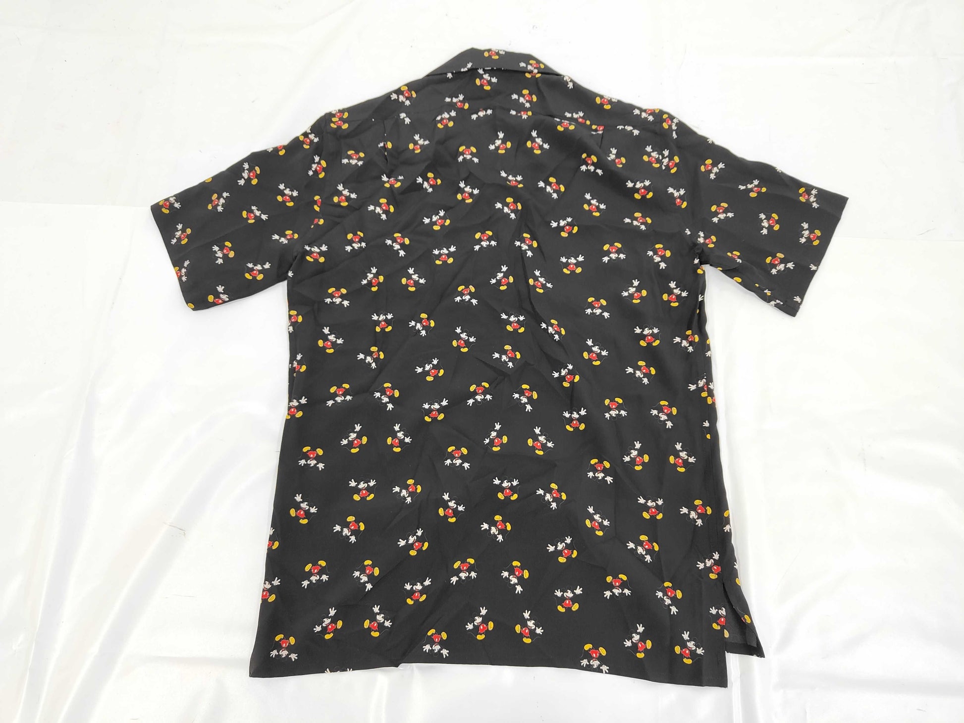 SAINT LAURENT Brand Apparel Yves Saint Laurent Paris Disney Mickey Mouse All-Over Print Short Sleeve Shirt Black 531956 Size 37 T-Shirt
