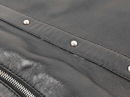 HERMES Brand Apparel HERMES Dress Black Lambskin Dress