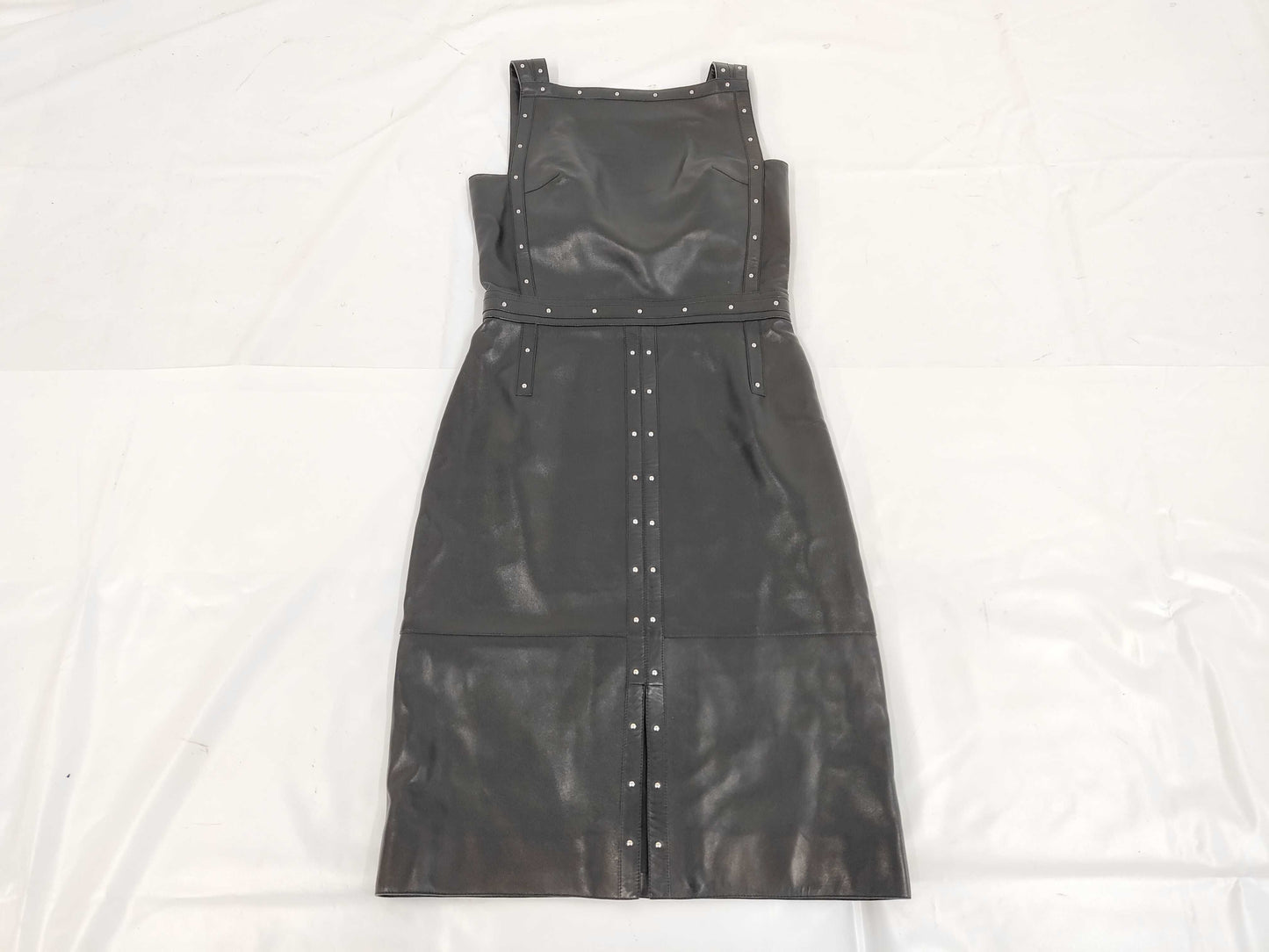 HERMES Brand Apparel HERMES Dress Black Lambskin Dress