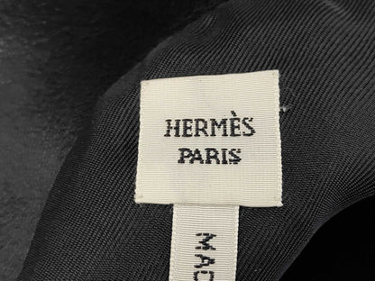 HERMES Brand Apparel HERMES Dress Black Lambskin Dress