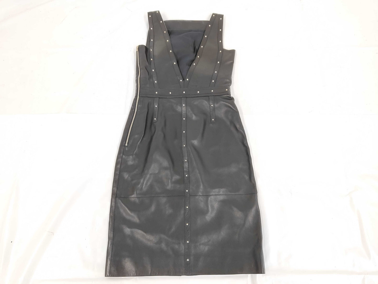 HERMES Brand Apparel HERMES Dress Black Lambskin Dress