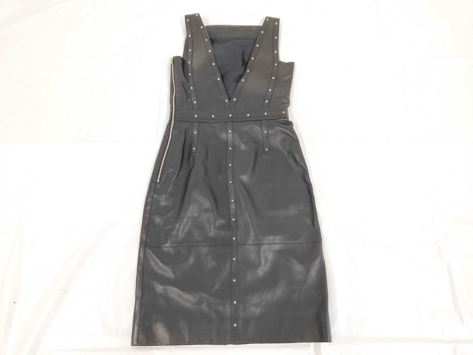HERMES Brand Apparel HERMES Dress Black Lambskin Dress