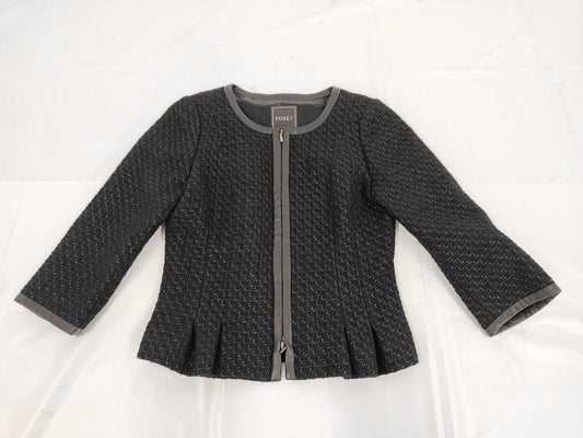 FOXEY Brand Apparel FOXEY Tweed Jacket Black Jacket Jacket