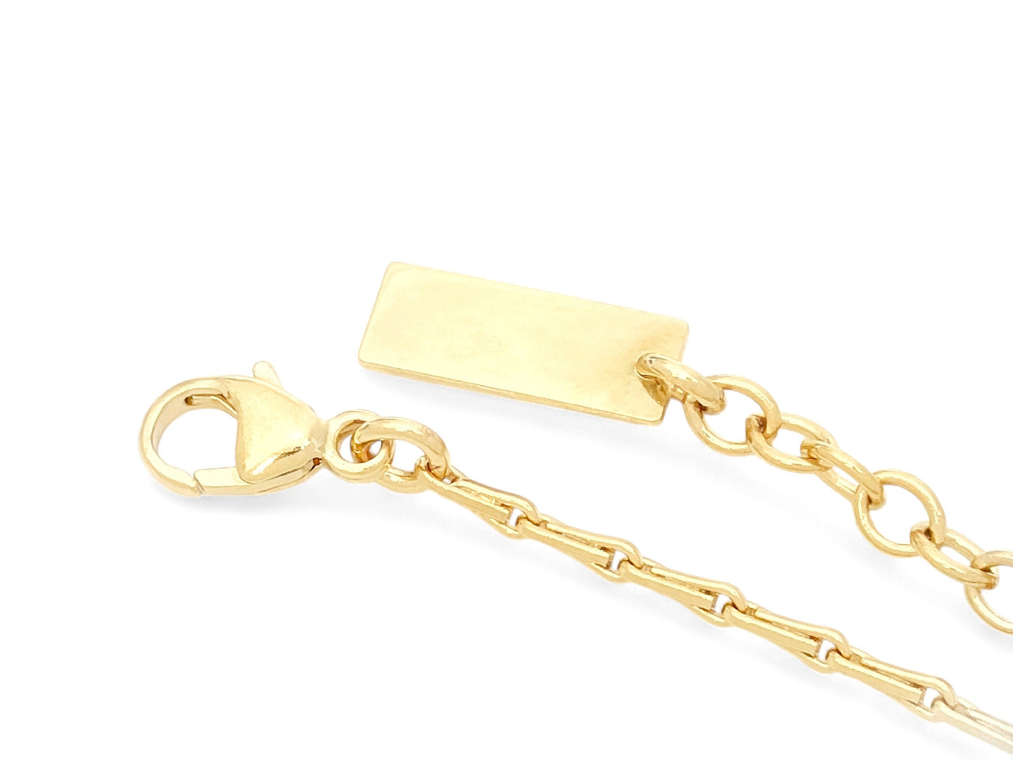 SAINT LAURENT SAINT LAURENT PARIS Gold-Colored 4-Ball Chain Necklace, 6.4g