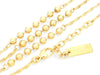 SAINT LAURENT SAINT LAURENT PARIS Gold-Colored 4-Ball Chain Necklace, 6.4g