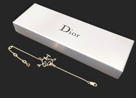 Dior Dior Pink Gold Color Arrow Bracelet 4.3g Bracelet Bangle
