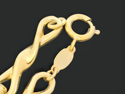 Dior Christian Dior Gold-Colored Motif Design Chain Necklace with GEARMANY Stamp, 41g