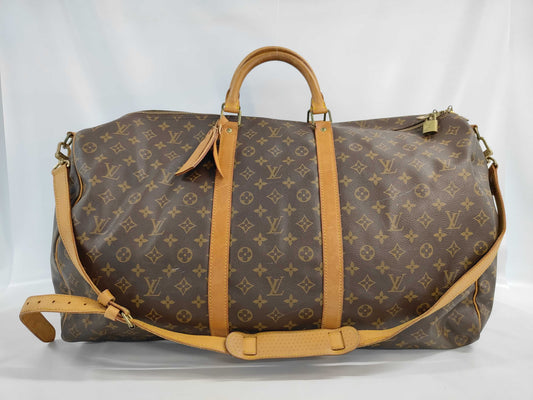 LOUIS VUITTON Monogram M41412 Keepall Bandouliere 60 Boston Bag VI8911