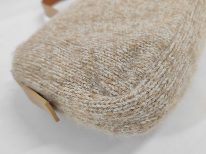 FENDI Mamma Bucket Wool Shoulder Bag
