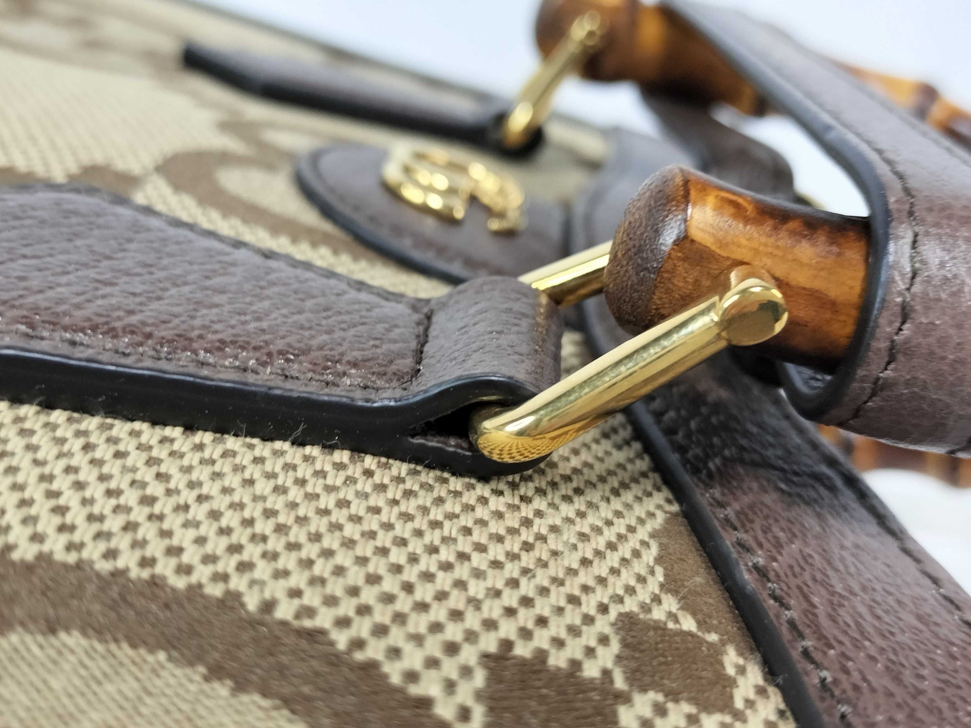 GUCCI Bamboo GUCCI 2-way bag handbag