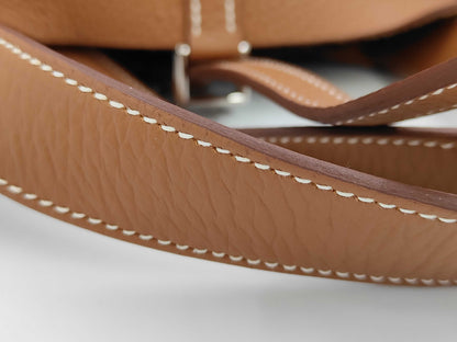 HERMES Picotin Lock MM Brown Handbag with Silver Hardware