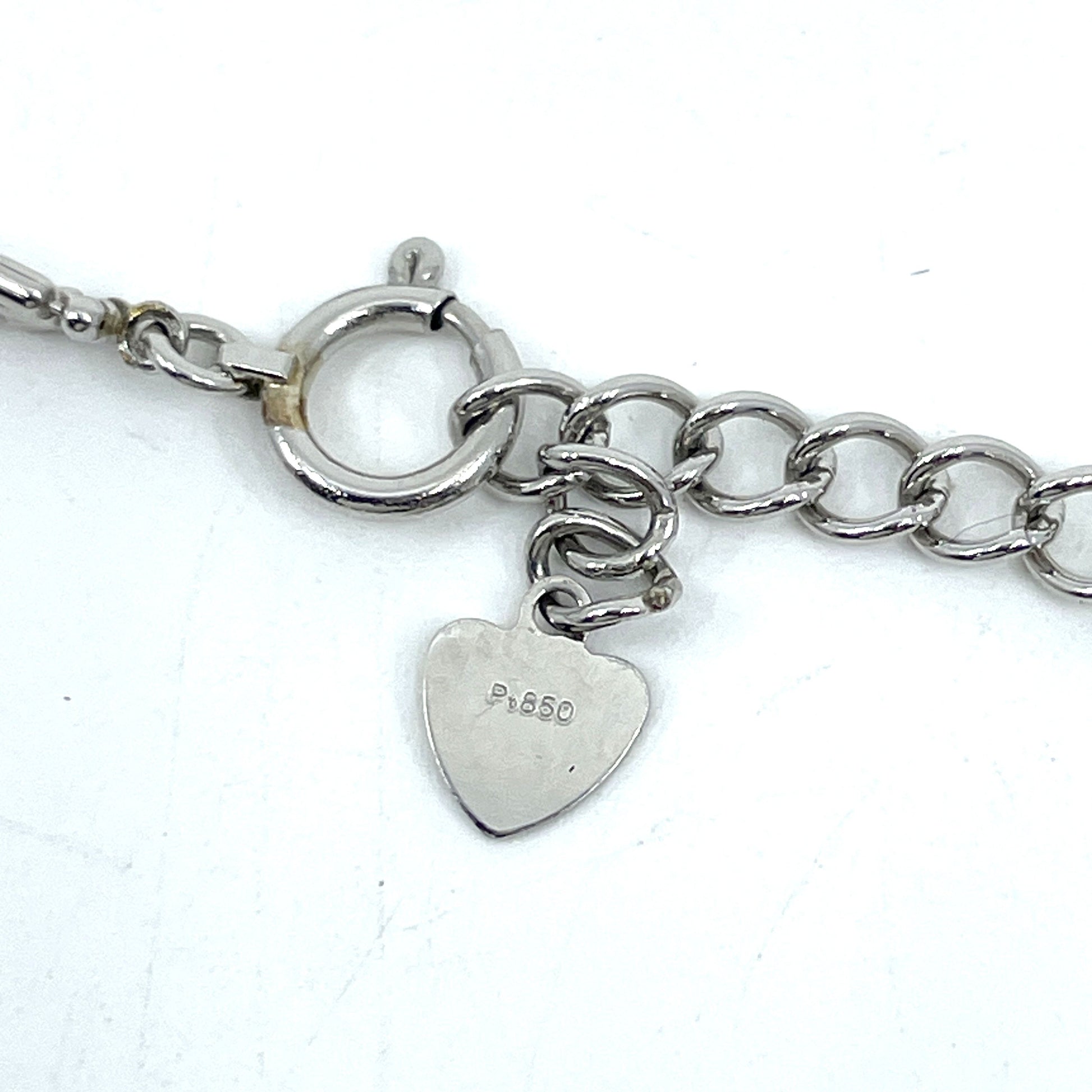 Black Butterfly Semi-Round Pearl Necklace, Diameter: Approx. 12.0mm, Pt850, 15.2g 