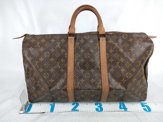LOUIS VUITTON Monogram Louis Vuitton Keepall 50 Monogram Boston Bag M41426
