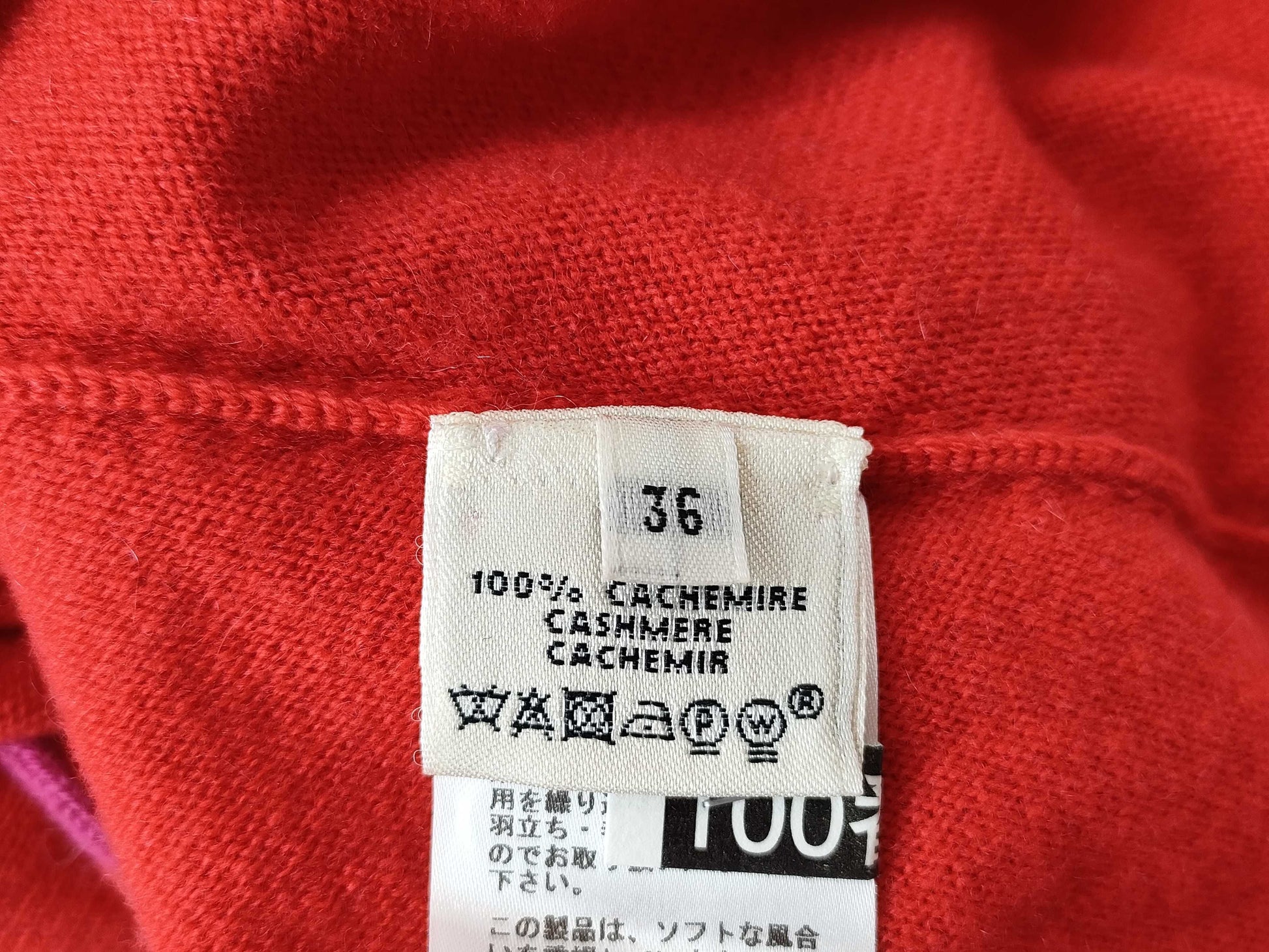 HERMES 100% Cashmere French Sleeve Poncho Knit #36 Tops