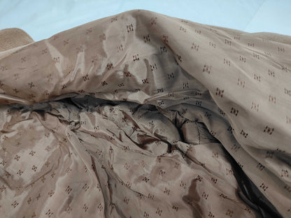 HERMES 100% Cashmere Cape Coat with H-pattern Lining #40