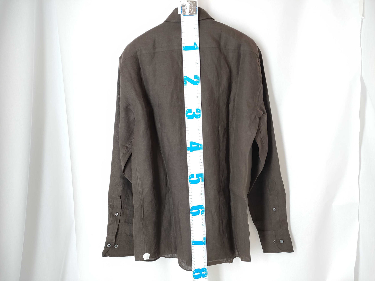 Loro Piana 100% Linen Brown Men's Medium Shirt