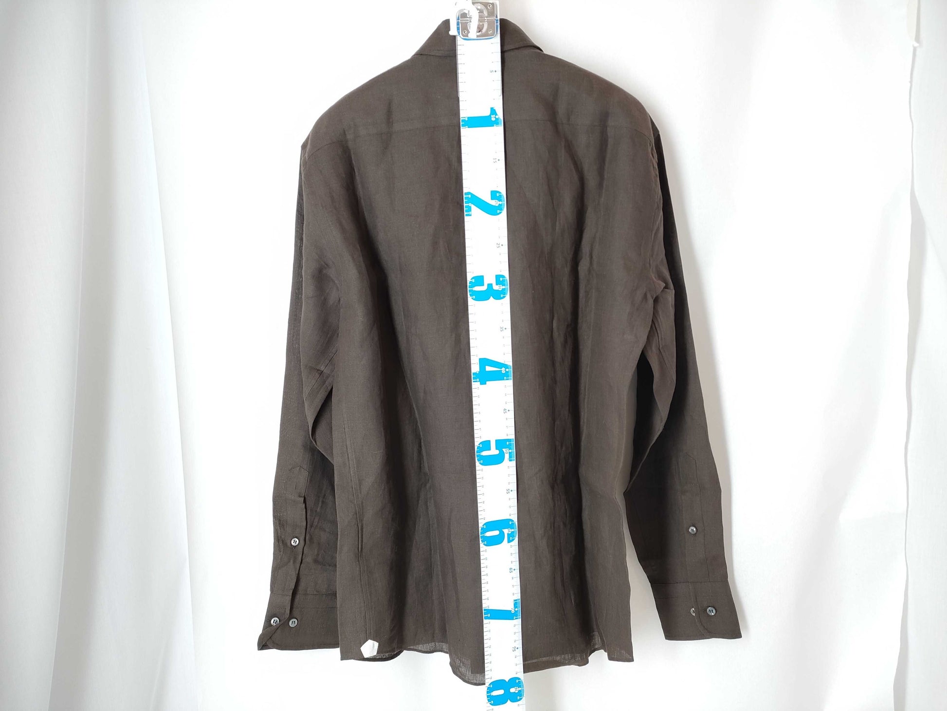 Loro Piana 100% Linen Brown Men's Medium Shirt