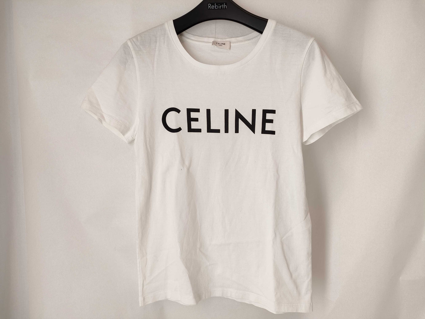 CELINE Print Logo T-Shirt Top XS