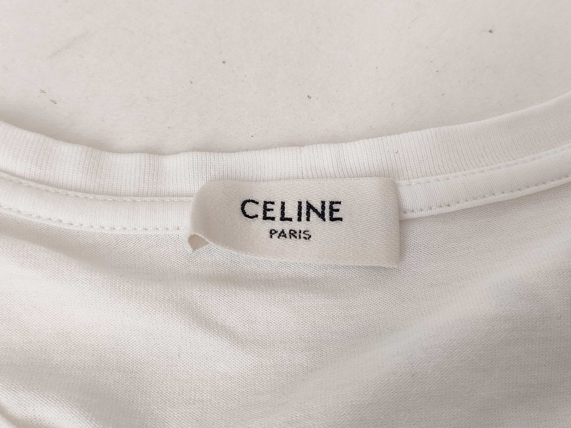 CELINE Print Logo T-Shirt Top XS