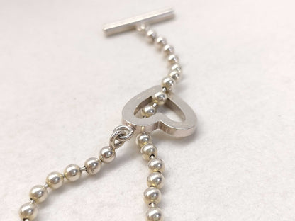 GUCCI Heart Motif Ball Chain Bracelet Bracelet/Bangle