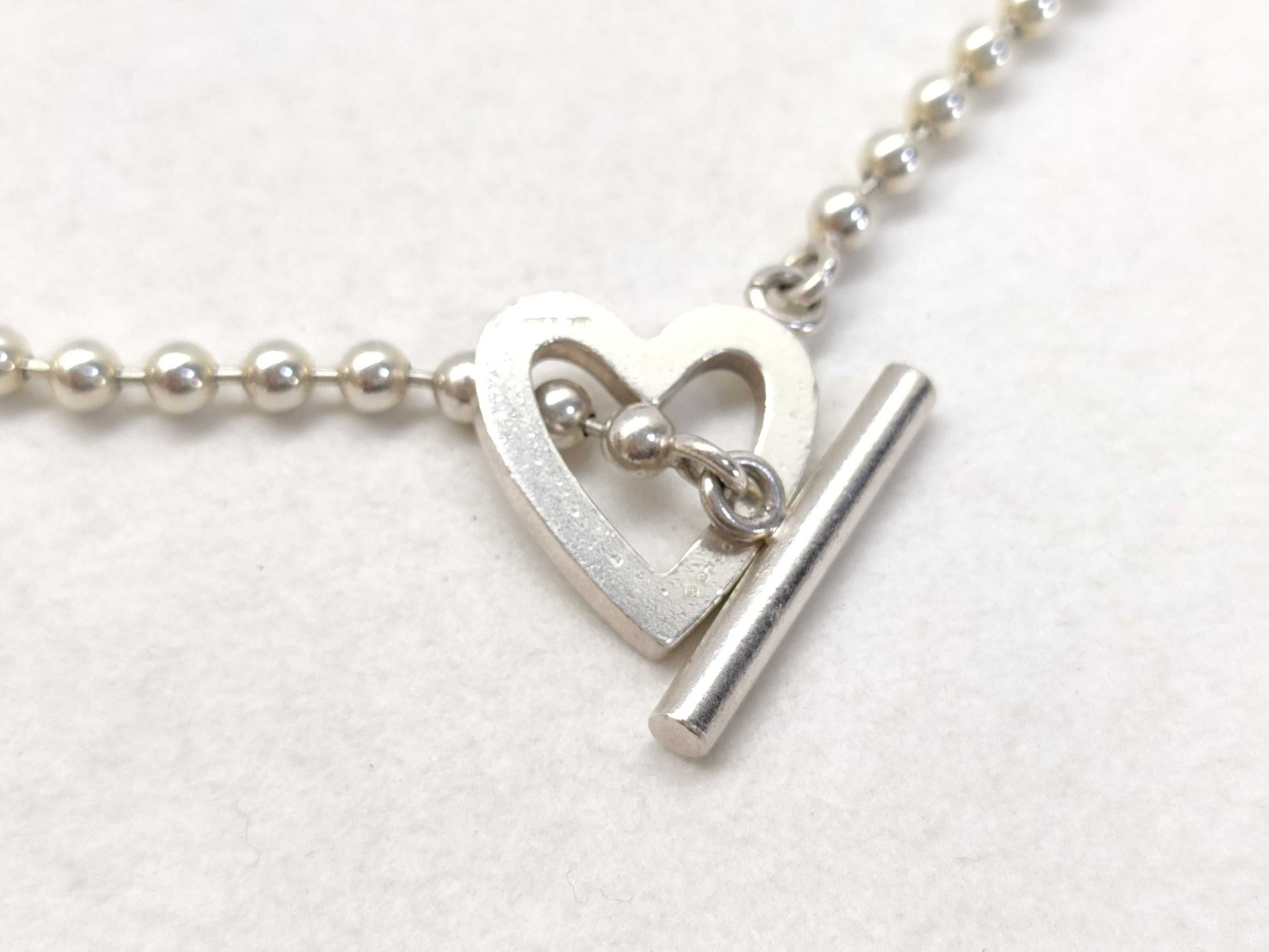 GUCCI Heart Motif Ball Chain Bracelet Bracelet/Bangle