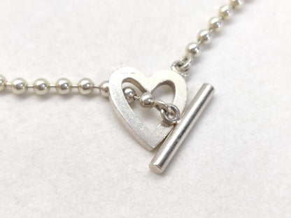 GUCCI Heart Motif Ball Chain Bracelet Bracelet/Bangle