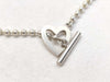 GUCCI Heart Motif Ball Chain Bracelet Bracelet/Bangle