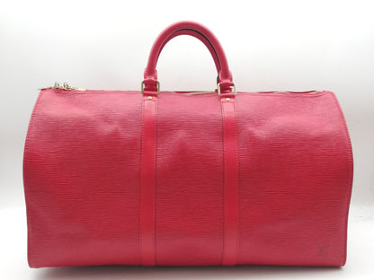 LOUIS VUITTON Epi Keepall 50 Boston Bag M42967